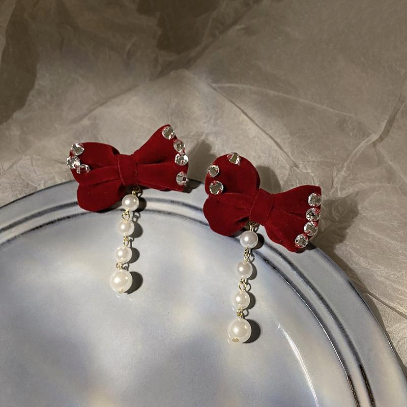Dangle & Chandelier Korean Delicate Zircon Drop Earrings For Women Fashion Red Velvet Bowknot Pearl Pendientes Jewelry Gifts
Dangle & Chandelier Korean Delicate Zircon Drop Earrings For Women Fashion Red Velvet Bowknot Pearl Pendientes Jewelry Gifts