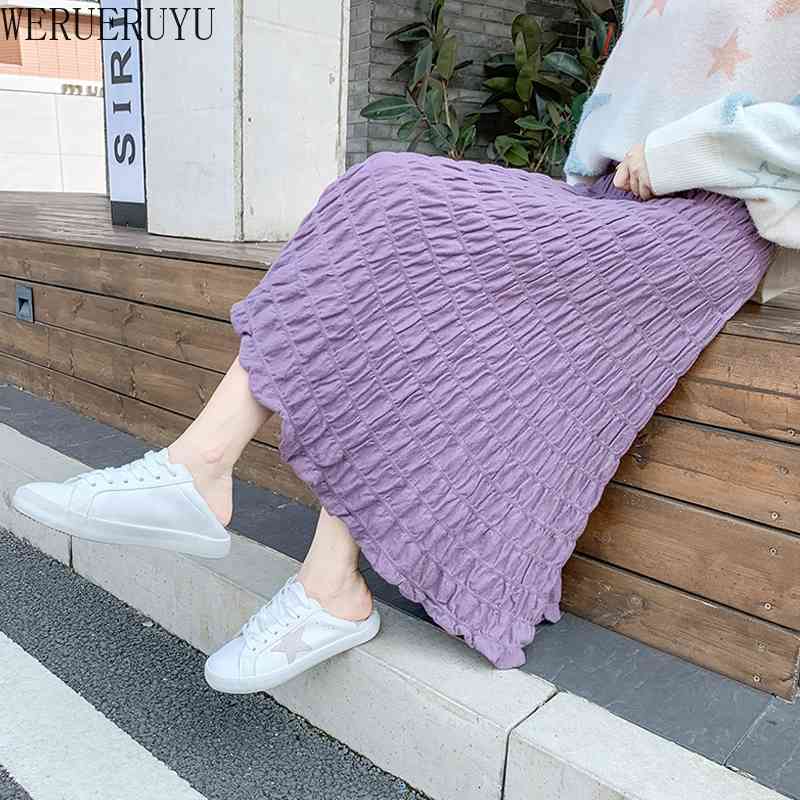 WERUERUYU Women Fashion Korean Elastic High Waist Cake Long Skirts Female Lady Black White Bottoms 210608, Photo color
WERUERUYU Women Fashion Korean Elastic High Waist Cake Long Skirts Female Lady Black White Bottoms 210608, Photo color