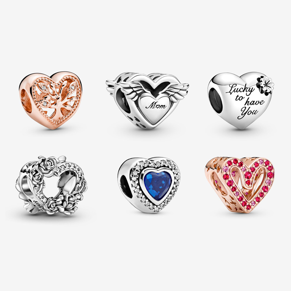 925 sterling silver charm beads love family mother charm rose gold suitable for pandora bracelet ladies DIY jewelry, Black
925 sterling silver charm beads love family mother charm rose gold suitable for pandora bracelet ladies DIY jewelry, Black