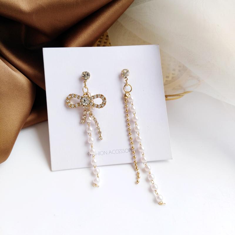 Dangle & Chandelier Summer 2021 Earrings Sweet Minority Bow Creative Asymmetric Pearl Tassel 1859
Dangle & Chandelier Summer 2021 Earrings Sweet Minority Bow Creative Asymmetric Pearl Tassel 1859