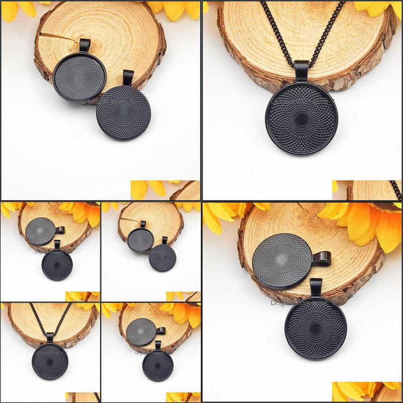 Settings Jewelry25Mm Black Color Necklace Pendant Setting Cabochon Cameo Base Tray Bezel Blank Jewelry Making Findings Sp208 Drop Delivery 2
Settings Jewelry25Mm Black Color Necklace Pendant Setting Cabochon Cameo Base Tray Bezel Blank Jewelry Making Findings Sp208 Drop Delivery 2