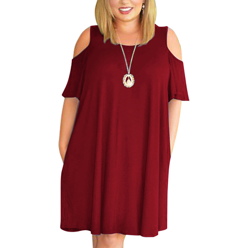 Big size 9XL Dress for Fat MM Woman Summer dress Loose plus size dresses off the shoulder women clothing 9XL dress vestidos 210309