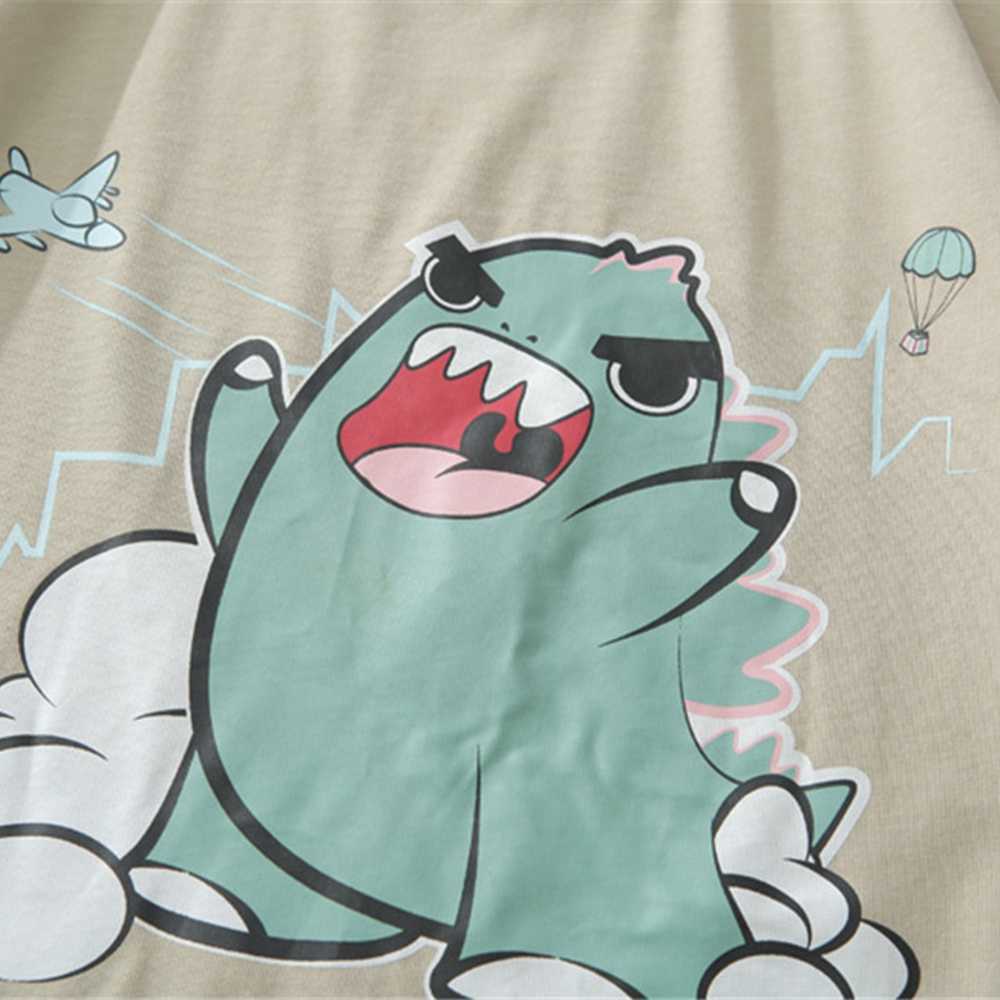 Men's T-shirt Cute Cartoon Summer Short Sleeve Printed Hip Hop Oversized Cotton Casual Harajuku Streetwear Top Tshirts Clothing 210601