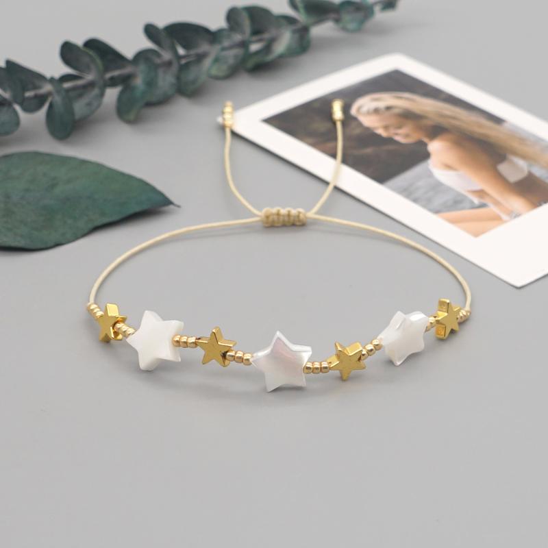 Beaded, Strands Go2Boho Hematite Stone Gold Color Star Charm Bracelets Tiny Bracelet For Women Shell Pulseras Adjustable String Jewelry
Beaded, Strands Go2Boho Hematite Stone Gold Color Star Charm Bracelets Tiny Bracelet For Women Shell Pulseras Adjustable String Jewelry
