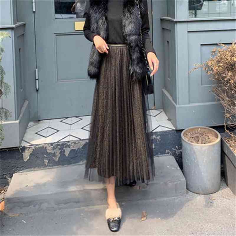 WERUERUYU Skirts Womens Midi Pleated Skirts Black Tulle Skirt Women Winter Fashion Elastic High Waist Mesh Tutu Skirts 210608, Picture color
WERUERUYU Skirts Womens Midi Pleated Skirts Black Tulle Skirt Women Winter Fashion Elastic High Waist Mesh Tutu Skirts 210608, Picture color