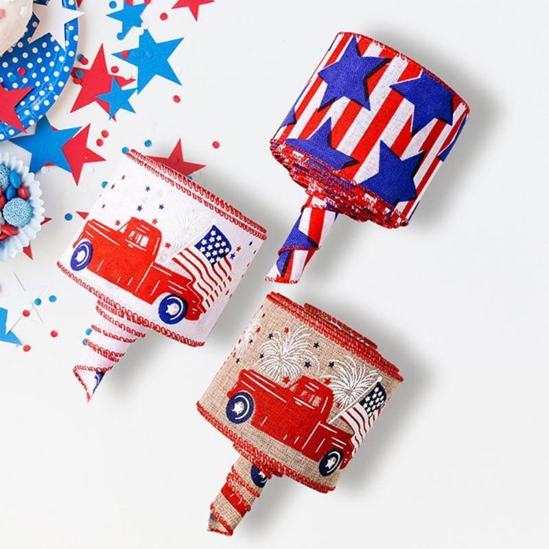 Party Decoration 1 Roll Ribbon American Independence Day Decorations Color Bars Wear-Resistant Fabric Handmade Crafts Packing Strap Decor
Party Decoration 1 Roll Ribbon American Independence Day Decorations Color Bars Wear-Resistant Fabric Handmade Crafts Packing Strap Decor