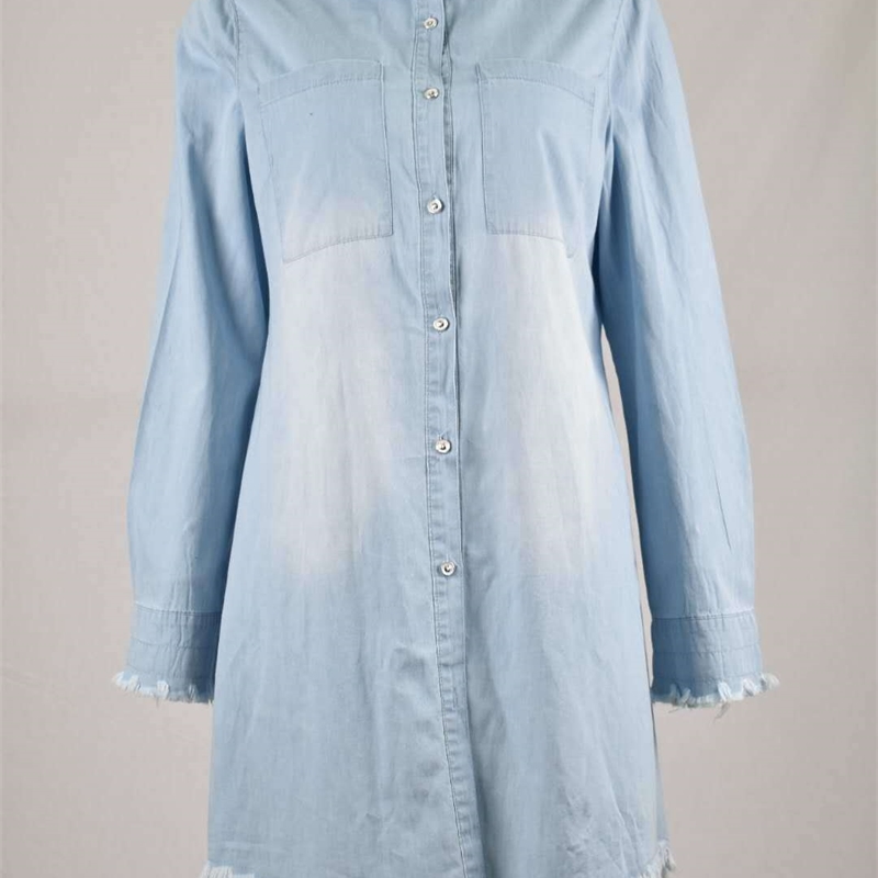 LgucH Denim Shirt Women Jeans Shirt Vintage Jean Womens Tops and Blouses Large Big Plus Size Female Clothes Gray 5xl 4xl T200321