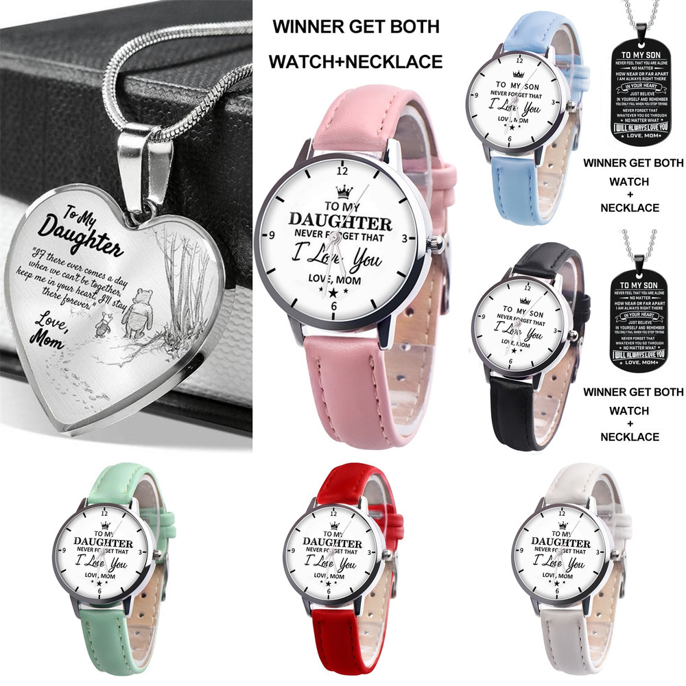 To My Son Daughter Never Forget Love Dad Mom Engraved Watch Kids Children Anniversary Birthday father's mother's day gifts G21902, Blue
To My Son Daughter Never Forget Love Dad Mom Engraved Watch Kids Children Anniversary Birthday father's mother's day gifts G21902, Blue
