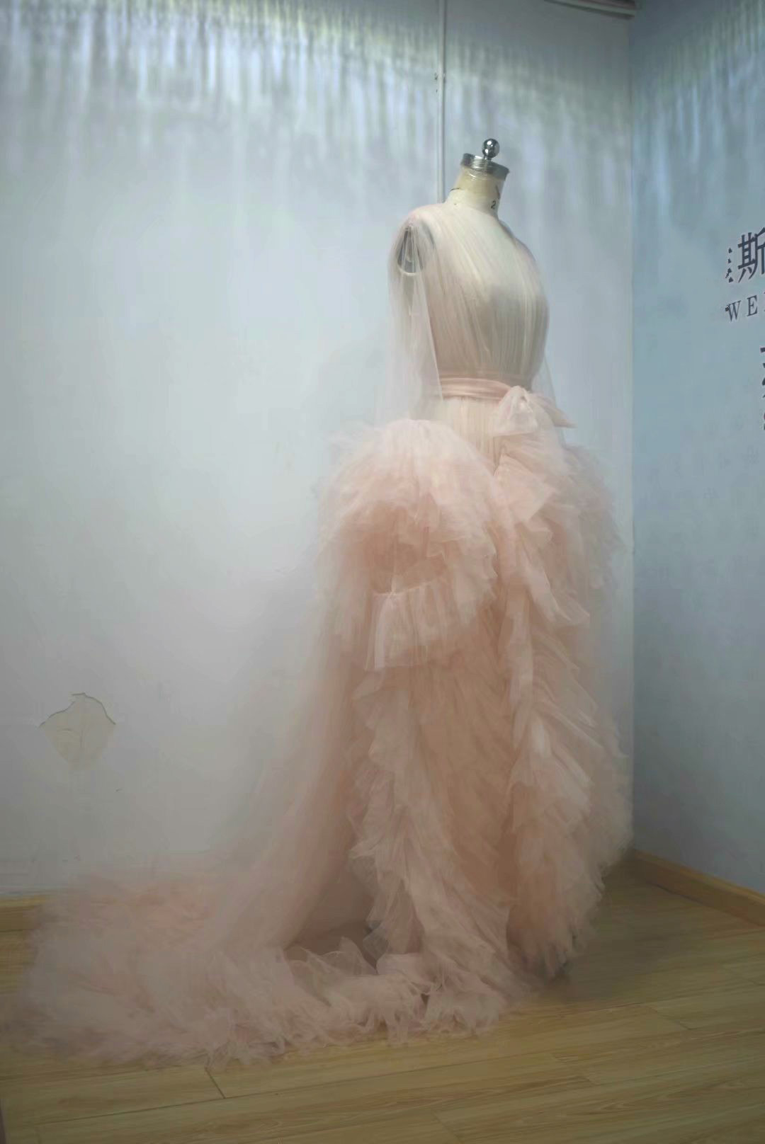 New Summer Real Picture Pink Maternity Women Photo Shooting Dress Custom Made Party Prom Gowns Sleepwear Nightdress