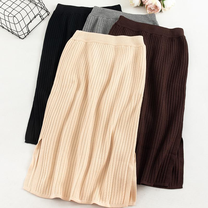 Skirts SINGRAIN Women Split Knitted Skirt Elastic Bodycon Elegant Office Solid Knitting Midi Autumn Winter Long Pencil, Gray
Skirts SINGRAIN Women Split Knitted Skirt Elastic Bodycon Elegant Office Solid Knitting Midi Autumn Winter Long Pencil, Gray