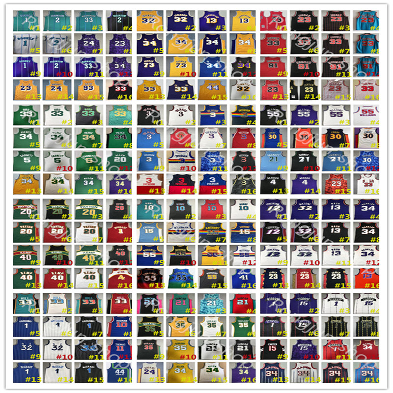 All 32 Team Retro Allen Bibby Garnett Nash Barkley Johnson Durant Curry Iverson Rodman Hill Williams Webber Olajuwon McGrady Mutombo Payton Kemp Wade Shirts, Select number of picture
All 32 Team Retro Allen Bibby Garnett Nash Barkley Johnson Durant Curry Iverson Rodman Hill Williams Webber Olajuwon McGrady Mutombo Payton Kemp Wade Shirts, Select number of picture