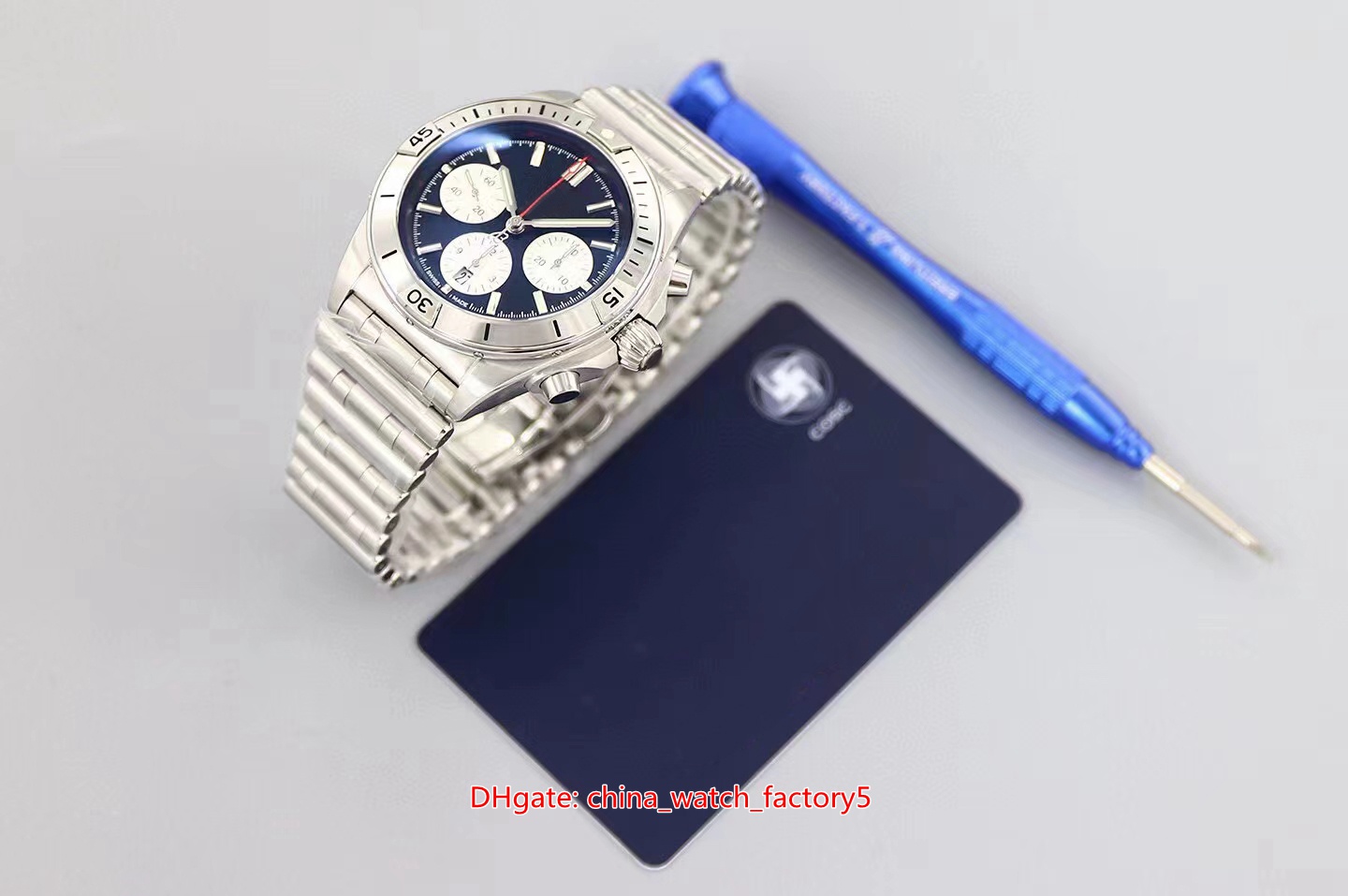 GF Maker Perfect Version Watch 42mm Chronomat 904 Steel Chronograph Workin Asia ETA 7750 Movement Mechanical Automatic Mens Watches Men's Wristwatches
GF Maker Perfect Version Watch 42mm Chronomat 904 Steel Chronograph Workin Asia ETA 7750 Movement Mechanical Automatic Mens Watches Men's Wristwatches