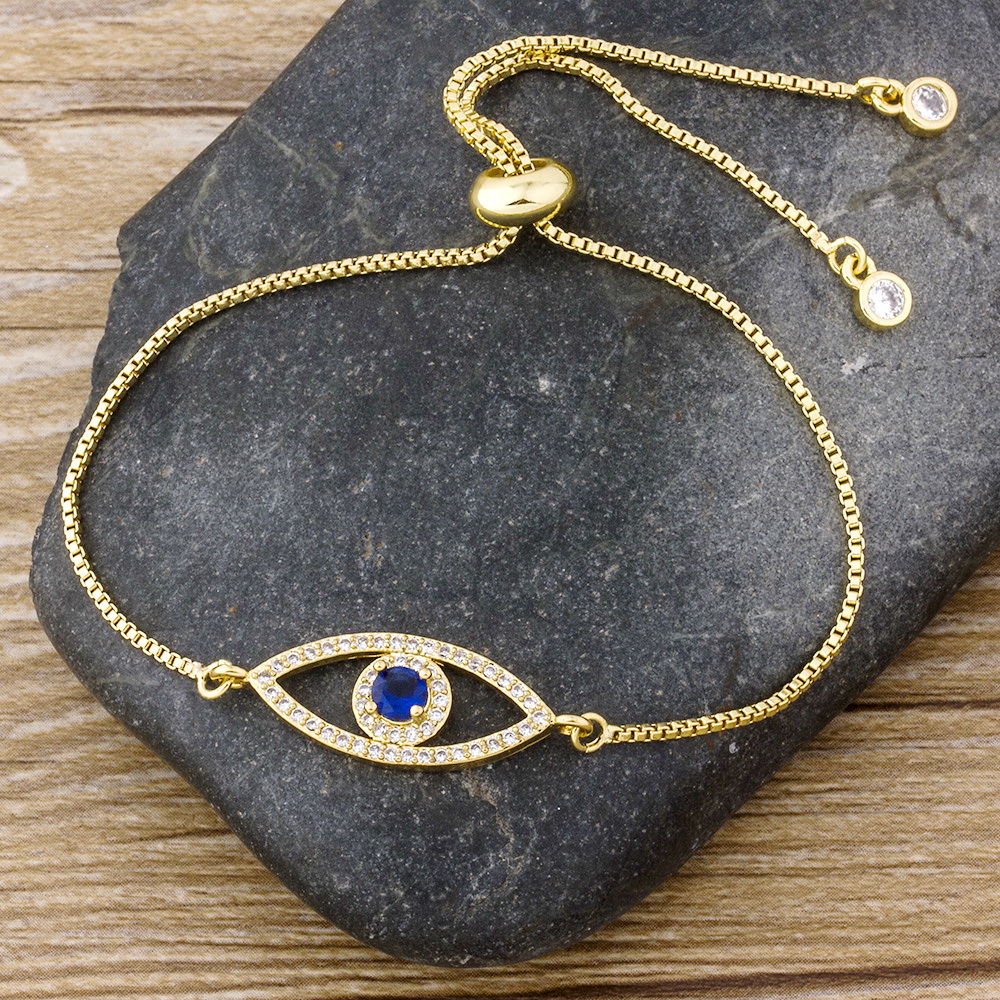 Luxury Classic Evil Eye Charm Bracelet for Women Shiny Princess Cut Cubic Zircon CZ Adjustable Bangles Copper Jewelry Gift
Luxury Classic Evil Eye Charm Bracelet for Women Shiny Princess Cut Cubic Zircon CZ Adjustable Bangles Copper Jewelry Gift