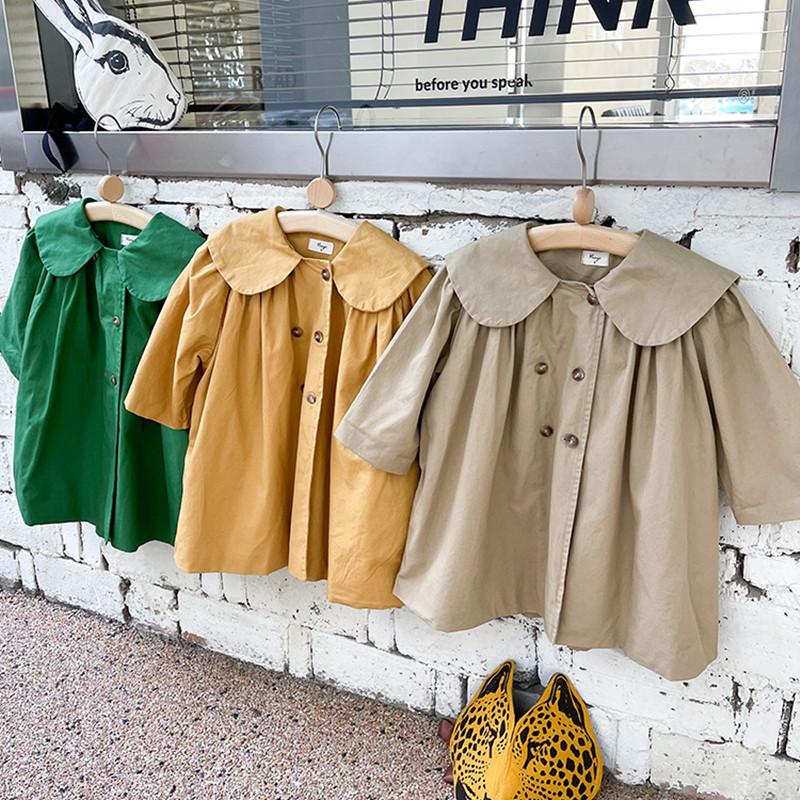 Coat 2022 Spring Korean Style Baby Girls Casual Windbreaker Solid Color Kids Coats Toddlers Children Loose Outerwear, Blue;gray
Coat 2022 Spring Korean Style Baby Girls Casual Windbreaker Solid Color Kids Coats Toddlers Children Loose Outerwear, Blue;gray