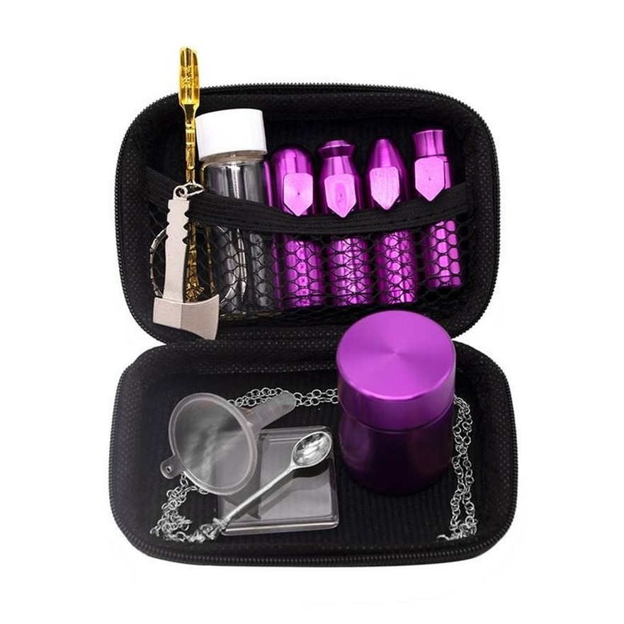 Premium Tobacco Bag Set Plastic Smoking Herb Grinder Storage Jar Metal Tin Silicone Smoking Pipe One Hitter Dugout Rolling Machine FY2458
Premium Tobacco Bag Set Plastic Smoking Herb Grinder Storage Jar Metal Tin Silicone Smoking Pipe One Hitter Dugout Rolling Machine FY2458