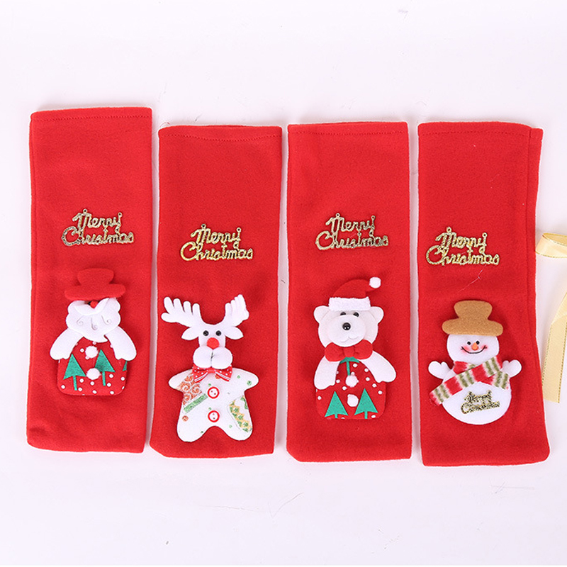 Christmas Decorations Santa Claus Bottles Non-woven Gift Bags Champagne Wine Sets DH0201 Free shipping