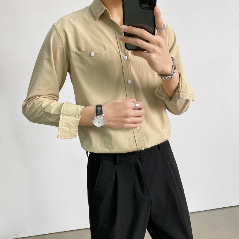 New Spring 2021 Released Men's Casual Shirts Long Sleeve the Whole Front Game Decoration Pocket 100% Cotton Homme Streetwear 3xl-m W57t, Blue
New Spring 2021 Released Men's Casual Shirts Long Sleeve the Whole Front Game Decoration Pocket 100% Cotton Homme Streetwear 3xl-m W57t, Blue