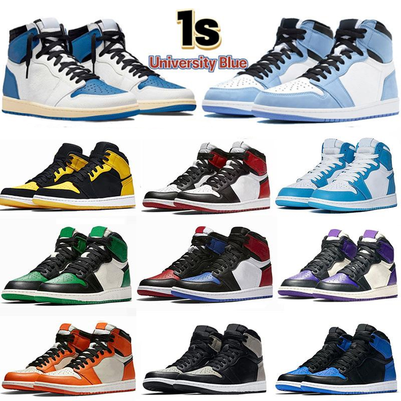 Top latest Jumpman 1 OG 1s Mens Basketball Shoes Bred Patent Hyper Royal University Blue Electro Orange Lucky Green Prototype Men Women Sneakers Trainers Size 36-46, Customize
Top latest Jumpman 1 OG 1s Mens Basketball Shoes Bred Patent Hyper Royal University Blue Electro Orange Lucky Green Prototype Men Women Sneakers Trainers Size 36-46, Customize