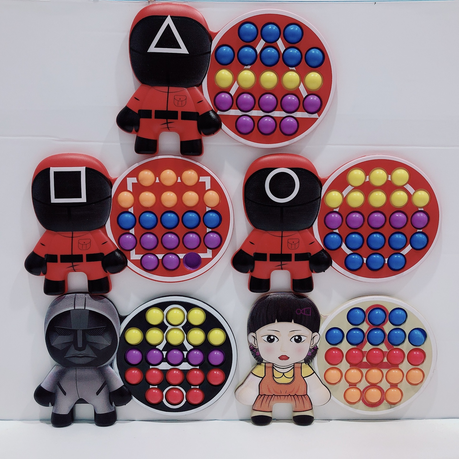 Squid Game Fidget Toys Push Bubble Pop Decompression Toy Anti-Stress New Halloween Christmas Gifts Stress Reliever Silicone Puzzles Board
Squid Game Fidget Toys Push Bubble Pop Decompression Toy Anti-Stress New Halloween Christmas Gifts Stress Reliever Silicone Puzzles Board