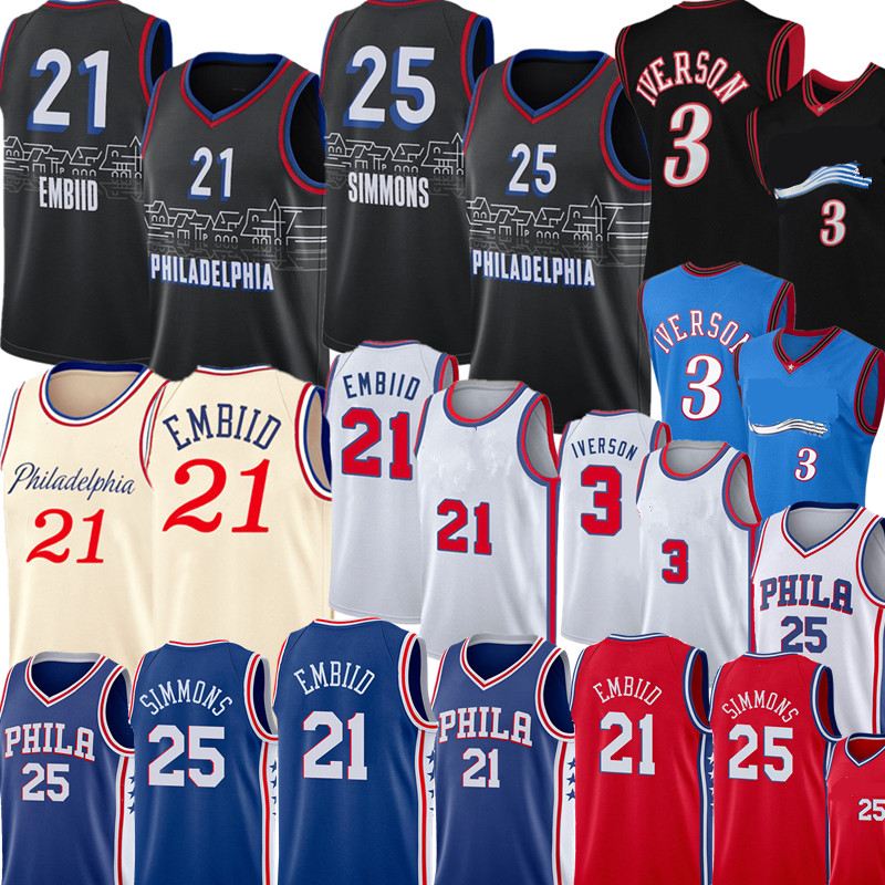 2021 joel 21 embiid Jersey New Ben 25 Simmons Jersey Retro Mesh Allen 3 Iverson Basketball Jerseys S-XXL
2021 joel 21 embiid Jersey New Ben 25 Simmons Jersey Retro Mesh Allen 3 Iverson Basketball Jerseys S-XXL