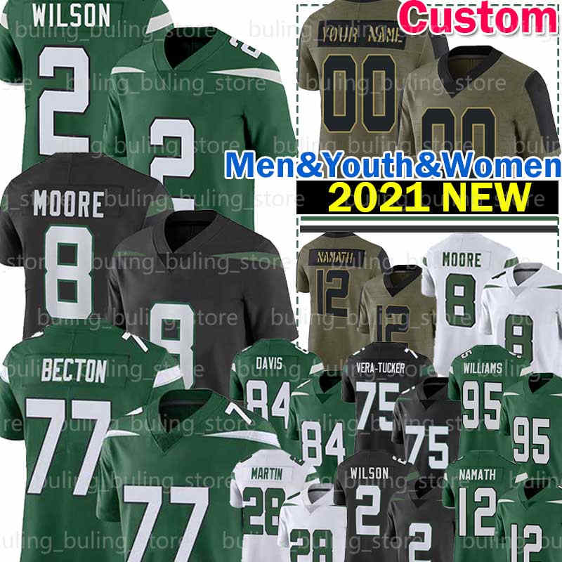 2 Zach Wilson Jersey Elijah Moore Braxton Berrios Michael Carter Alijah Vera-Tucker Quinnen Williams Mekhi Becton Corey Davis Cameron Clark Mike White Namath Mosley, Men new jersey
2 Zach Wilson Jersey Elijah Moore Braxton Berrios Michael Carter Alijah Vera-Tucker Quinnen Williams Mekhi Becton Corey Davis Cameron Clark Mike White Namath Mosley, Men new jersey
