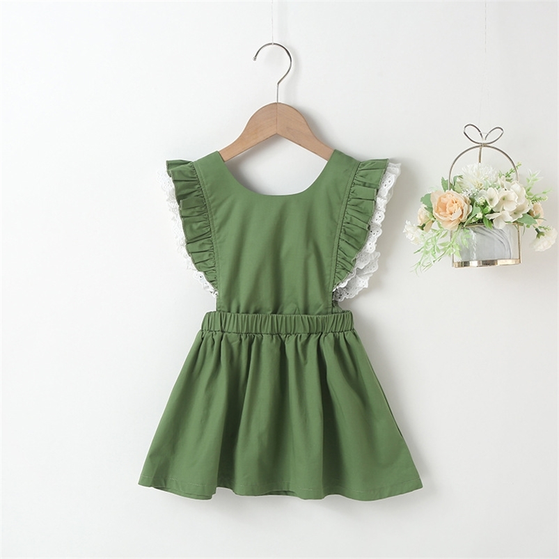 Summer Arrivals Girls Style Dress Sleeveless Ruffles Bow Green Solid Cute A-Line Girl Cake Vestidos 18M-6T 210629
Summer Arrivals Girls Style Dress Sleeveless Ruffles Bow Green Solid Cute A-Line Girl Cake Vestidos 18M-6T 210629