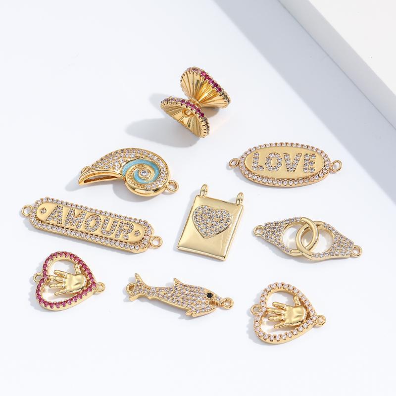 Charms Love And Heart Pendant Letter Animals Fish Connectors For Jewelry Making Dangle Cute Charm Cubic Zircon Copper, Bronze;silver
Charms Love And Heart Pendant Letter Animals Fish Connectors For Jewelry Making Dangle Cute Charm Cubic Zircon Copper, Bronze;silver