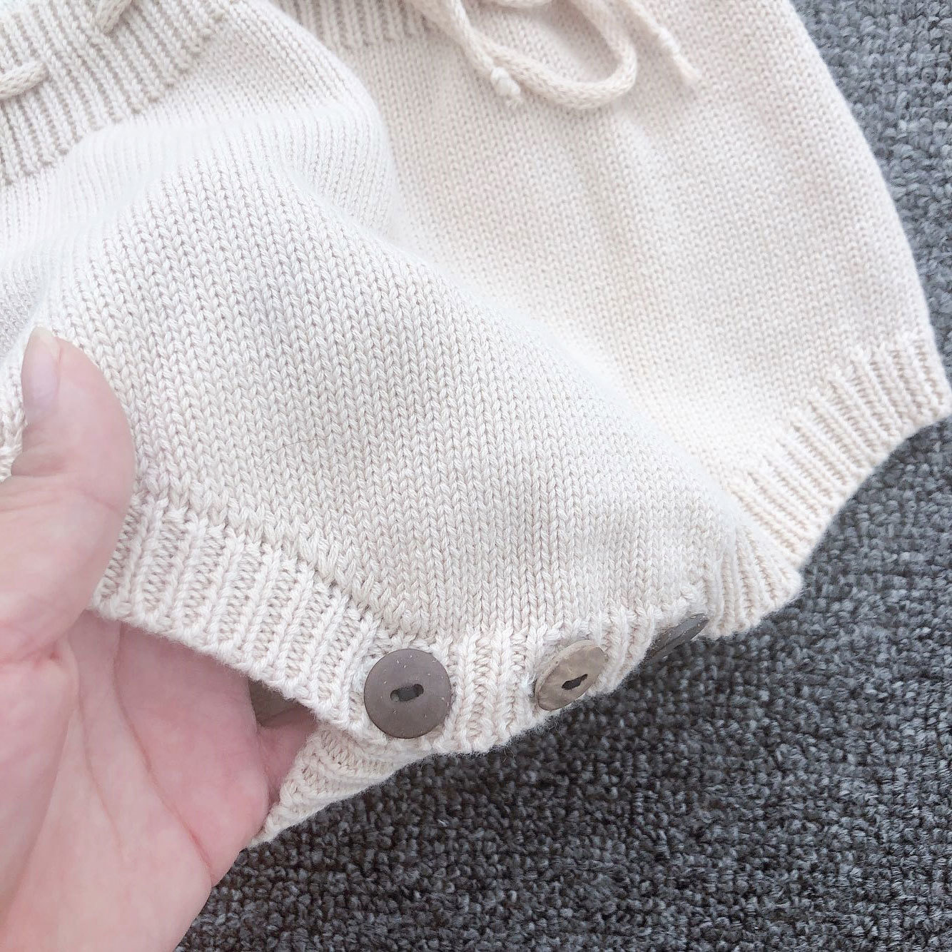 Autumn Girls Clothes Baby Knitted Romper Set Infant Newborn kids Cardigan Boys Sweater Cotton Jumpsuit 210309