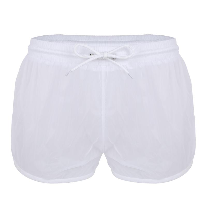 Men's Shorts Men Sexy See Through Sheer Underwear Male Drawstring Boxer Gay Panties Casual Loose Underpants Swimming Wear, Black
Men's Shorts Men Sexy See Through Sheer Underwear Male Drawstring Boxer Gay Panties Casual Loose Underpants Swimming Wear, Black