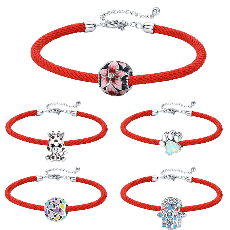 bamoer Red Rope Bracelet 925 Sterling Silver Enamel Fish Dragonfly Rainbow Beads and Charm DIY Bracelets Jewelry Accessories
bamoer Red Rope Bracelet 925 Sterling Silver Enamel Fish Dragonfly Rainbow Beads and Charm DIY Bracelets Jewelry Accessories