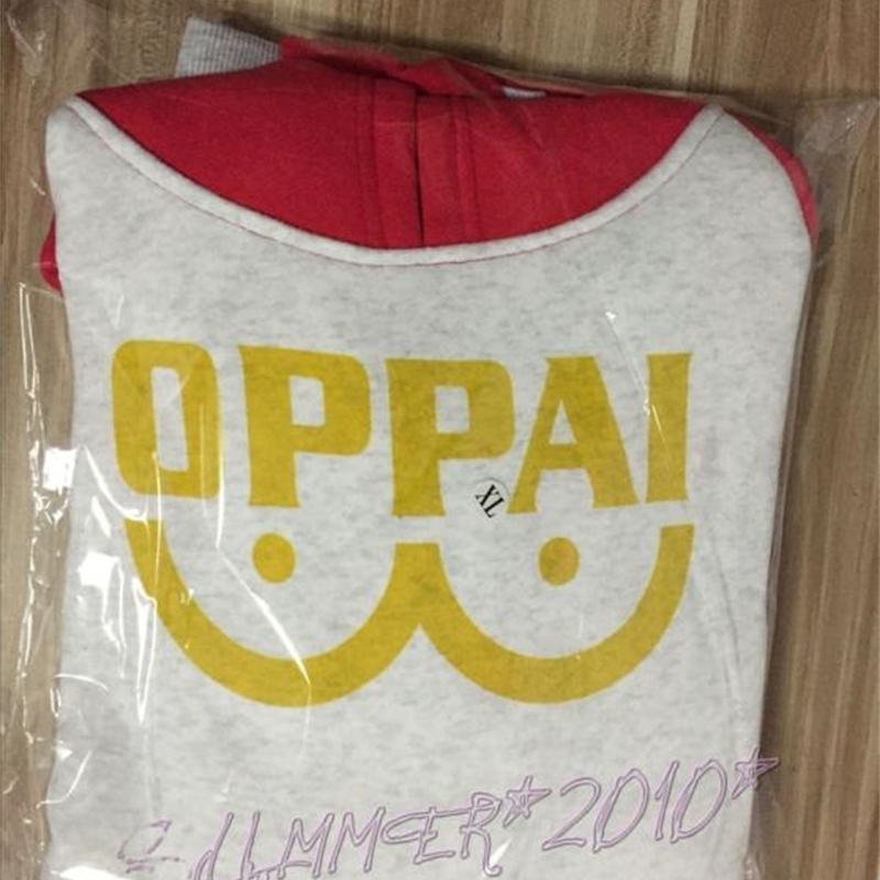 New Anime One Punch Man Saitama Oppai Hoodie Pullover Sweatshirt Cosplay Costume 201020