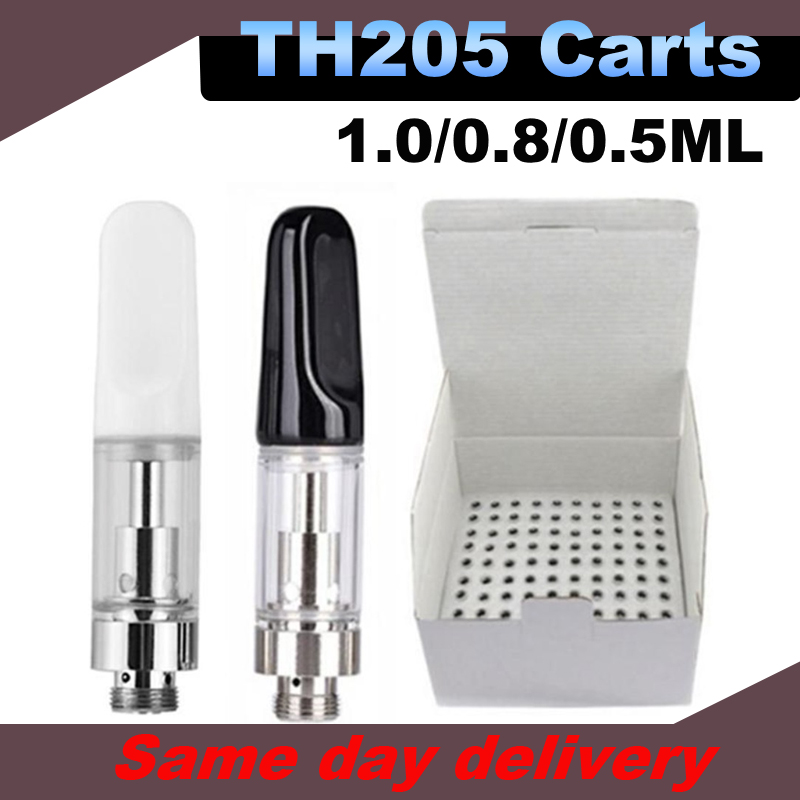 New Design Vape Atomizer TH205 Vape Cartridge 0.5ML 0.8ML 1.0ML 510 Thread Ceramic Coil Oil Cartridge Ceramic Tip Smoking Glass Tank M6T DANK Vapes
New Design Vape Atomizer TH205 Vape Cartridge 0.5ML 0.8ML 1.0ML 510 Thread Ceramic Coil Oil Cartridge Ceramic Tip Smoking Glass Tank M6T DANK Vapes