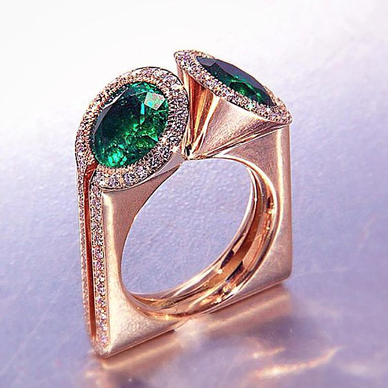 Cluster Rings Individuality Gold-Color Plated For Women Luxury Green Zirconia Party Ring Fashion Jewelry KAR261, Golden;silver
Cluster Rings Individuality Gold-Color Plated For Women Luxury Green Zirconia Party Ring Fashion Jewelry KAR261, Golden;silver