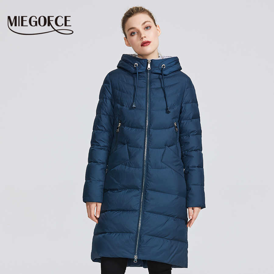 MIEGOFCE Winter Women's Jacket Coat Simple Women Parkas Warm Winter Women's Coat High-Quality Biological-Down Parkas 210819