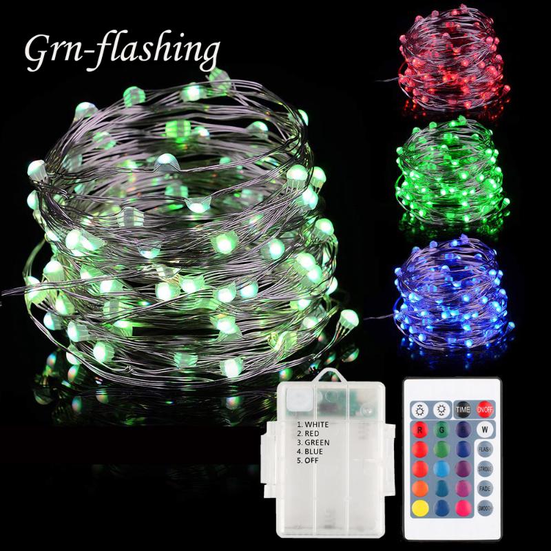 16 Colors 5m 10m Led Christmas Fairy String Lights Battery Garland Remote Control Quadruple Copper Wire Christmas Wedding Decor
16 Colors 5m 10m Led Christmas Fairy String Lights Battery Garland Remote Control Quadruple Copper Wire Christmas Wedding Decor