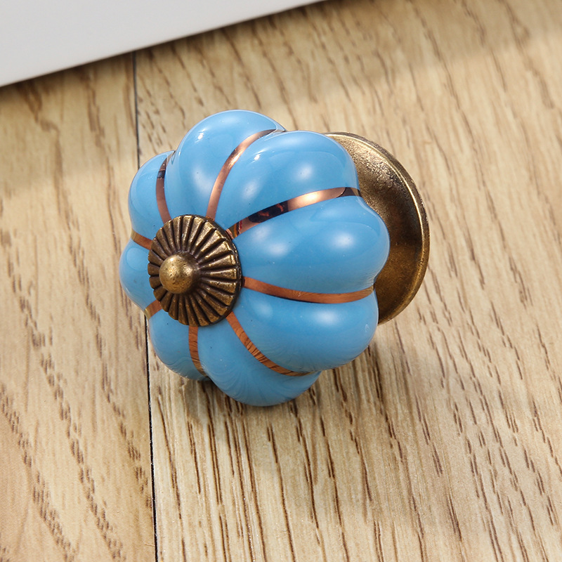 4*4*4 Cm Kitchen Cabinets Knobs Bedroom Cupboard Drawers 7 Colors Ceramic Door Pull GGA5083 Free shipping