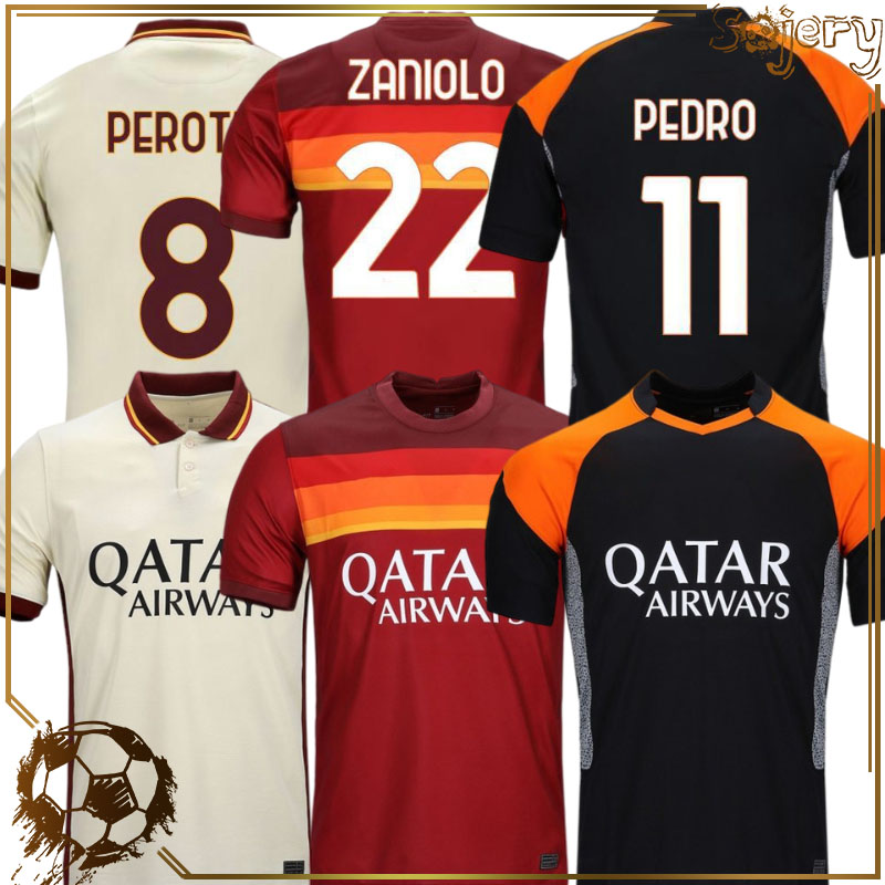 2021 Top Thai Quality Roma Soccer jerseys Hot sale Club team football shirt 20 21 Men + Kids kit uniforms maillot third soccer jersey Women, Home men
2021 Top Thai Quality Roma Soccer jerseys Hot sale Club team football shirt 20 21 Men + Kids kit uniforms maillot third soccer jersey Women, Home men