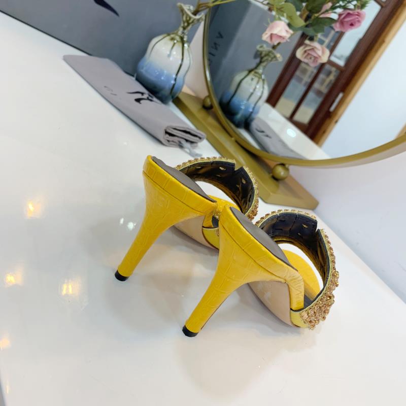 Brand new women's slipper sandal shoes gina ladies high heels 8.5 cm sandal shoes with diamond 6 colors high quality !