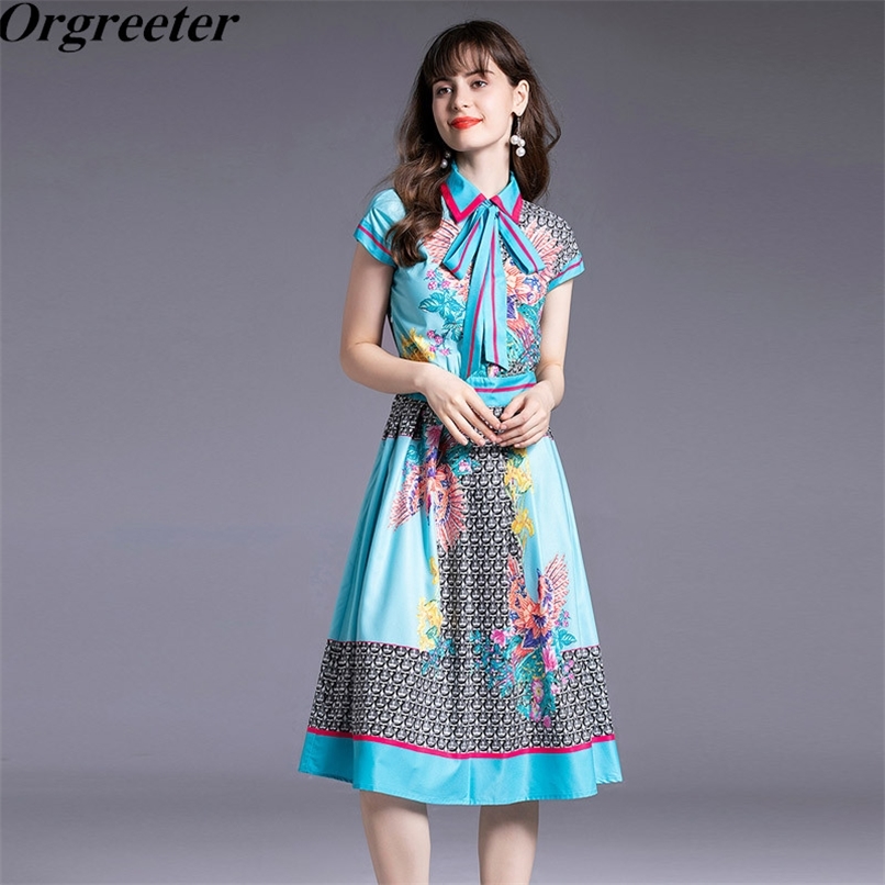 Runway Design Peacock Prin Printted Women Dress Summer Lapel Short Sleeve Lace-Up Bow Slim A-line Mid-calf 210602, Blue
Runway Design Peacock Prin Printted Women Dress Summer Lapel Short Sleeve Lace-Up Bow Slim A-line Mid-calf 210602, Blue