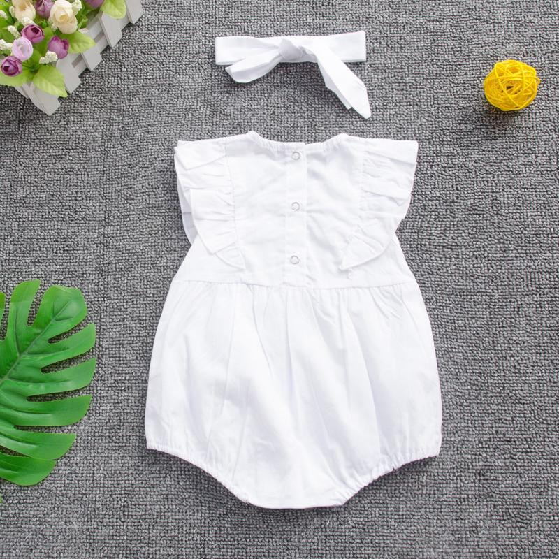 Clothing Sets Fashion Born Infant Baby Girls Clothes Solid Colors Sleeveless Ruffle Romper Bodysuit Tops+Headbands 2 Piece Outfits Set#p4, White
Clothing Sets Fashion Born Infant Baby Girls Clothes Solid Colors Sleeveless Ruffle Romper Bodysuit Tops+Headbands 2 Piece Outfits Set#p4, White