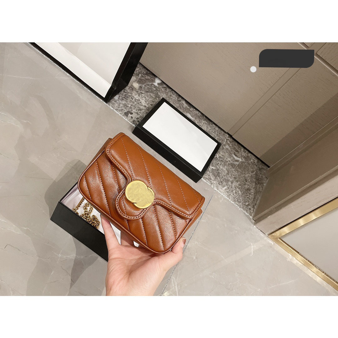 New luxury handbag designer one-shoulder handbag evening dress hourglass bag messenger handbag 16.5cm, Brown
New luxury handbag designer one-shoulder handbag evening dress hourglass bag messenger handbag 16.5cm, Brown