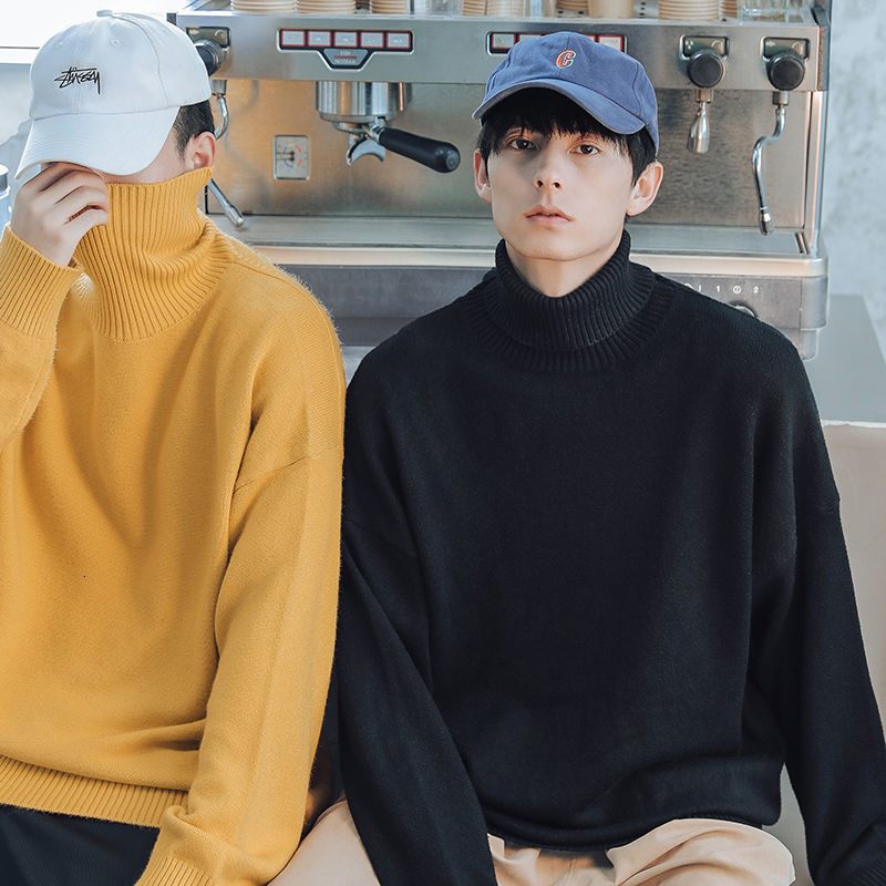 2021 New Winter Turtleneck Sweater Men's Warm Fashion Retro Casual Knitted Pullover Men Wild Loose Korean Knitting Sweaters Mens Clothes N8l, Black
2021 New Winter Turtleneck Sweater Men's Warm Fashion Retro Casual Knitted Pullover Men Wild Loose Korean Knitting Sweaters Mens Clothes N8l, Black