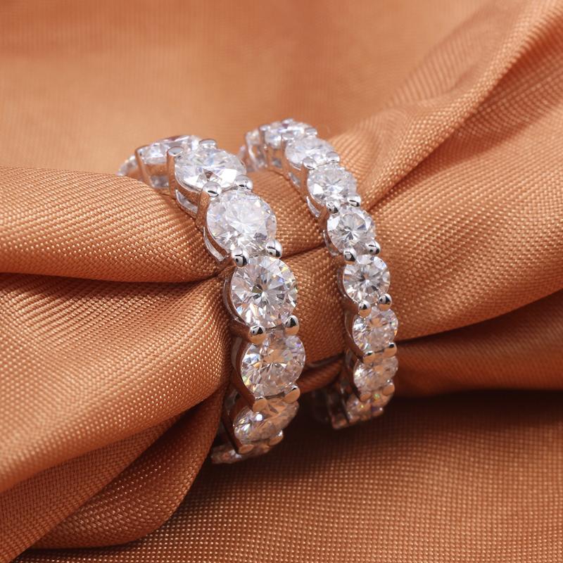 Cluster Rings Eternity 4/6mm Lab Diamond Cz Ring 925 Sterling Silver Bijou Engagement Wedding Band For Women Men Fine Party Jewelry Gift
Cluster Rings Eternity 4/6mm Lab Diamond Cz Ring 925 Sterling Silver Bijou Engagement Wedding Band For Women Men Fine Party Jewelry Gift