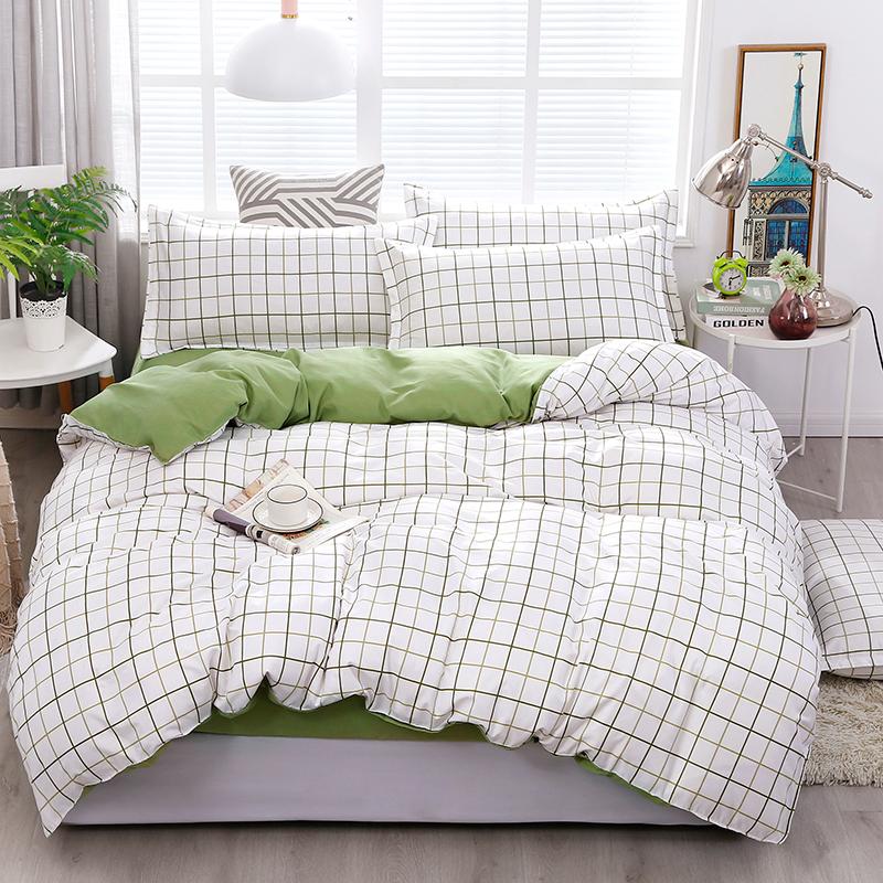 Bedding Sets Green Stripe 3/4Pcs Simple Duvet Cover With Pillowcase Full Queen King Size Bed Sheet
Bedding Sets Green Stripe 3/4Pcs Simple Duvet Cover With Pillowcase Full Queen King Size Bed Sheet