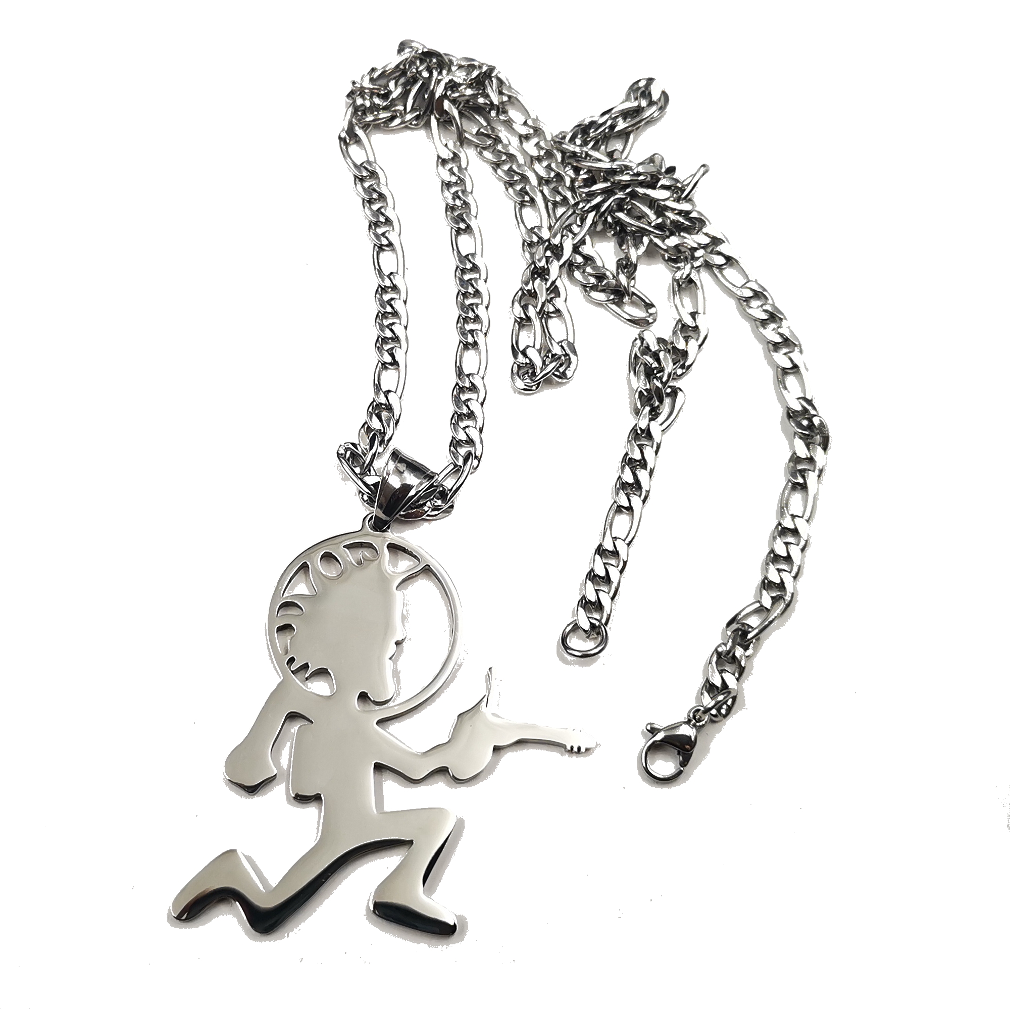Juggalo Hip HOP ICED Hatchet Man Runner Pendant Charms Stainless Steel Necklace 4mm 24 inch ICP Jewelry