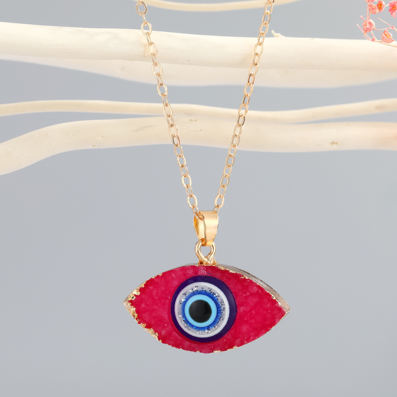 Colorful Evil Eye Pendant Necklace Devil Eyes Charm Necklaces Jewelry for Wholesale