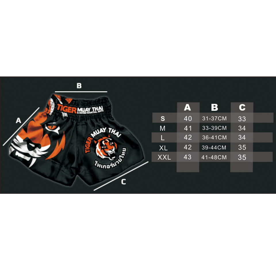Muay MMA Tiger Thai boxing match Sanda training breathable shorts muay thai clothing boxing Tiger Muay Thai mma C0222