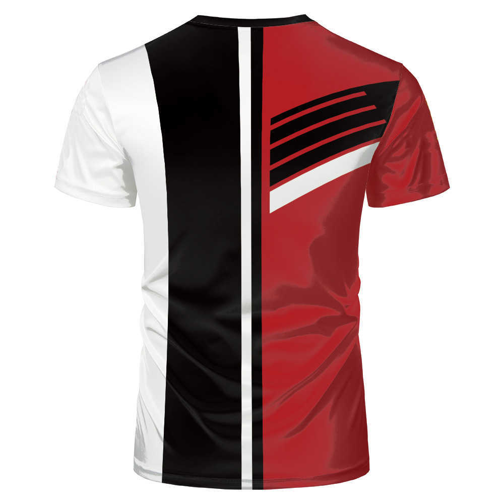 Short Sleeve Shirt Men's Oversized T-shirt Harajuku Retro Knight Templar American Flag Print 3D Printing Fashion Casual T-s 210629