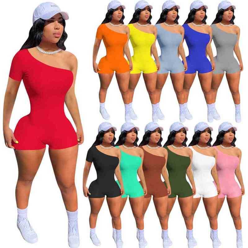 Summer Women Jumpsuits Designer Solid Color Rib One Shoulder Sleeveless Vest Shorts Onesies Fashion Slim Rompers Clubwear Plus Size, Yellow
Summer Women Jumpsuits Designer Solid Color Rib One Shoulder Sleeveless Vest Shorts Onesies Fashion Slim Rompers Clubwear Plus Size, Yellow