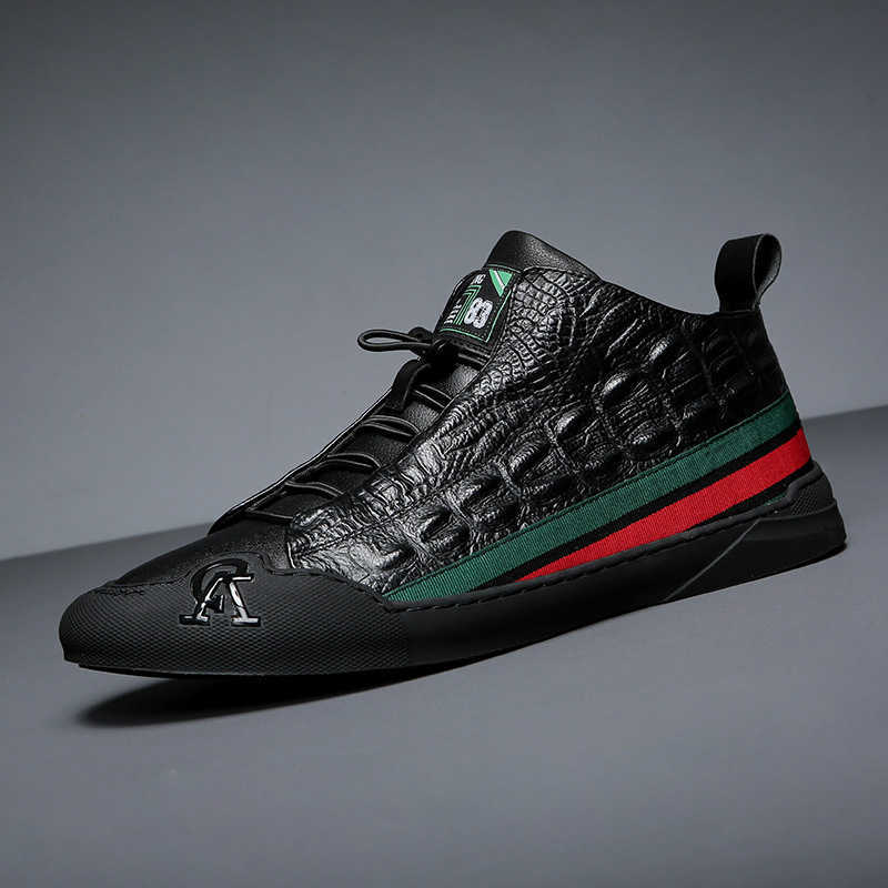 Genuine Leather High Quality Men Shoes Casual Daily Trendy Sneakers Mens Black Comfortable Footwear Spring / Winter 2020 Q0901
Genuine Leather High Quality Men Shoes Casual Daily Trendy Sneakers Mens Black Comfortable Footwear Spring / Winter 2020 Q0901